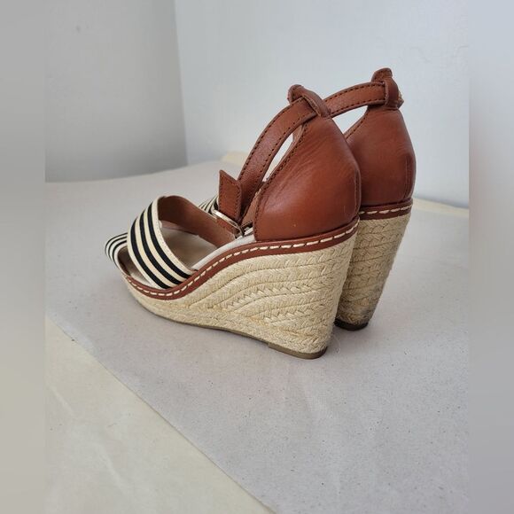 Marina Yachting Wedge Espadrille Sandals Nautical Preppy Coastal Summer EU 36 6 - Picture 2 of 10